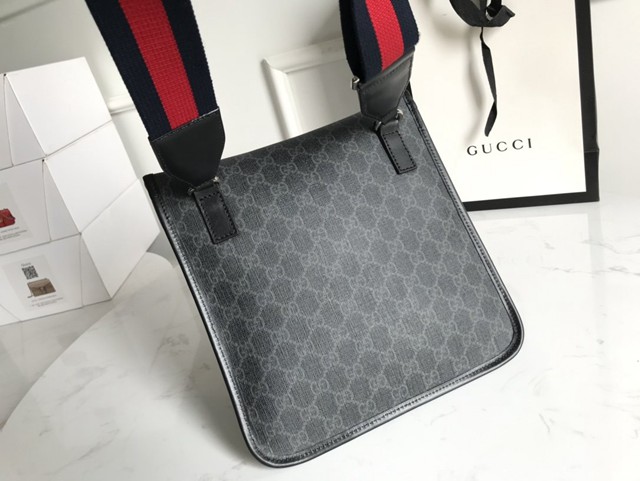 Gucci專櫃款男包 599521 古馳20年秋冬新款男包 帆布GG織花斜挎胸包  gqy3762